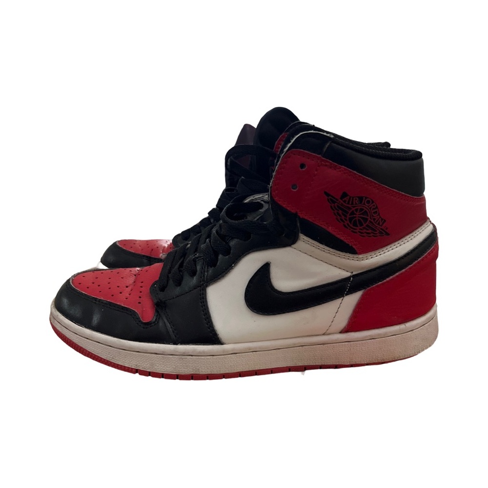 Nike Air Jordan 1 Retro High OG Bred Toe Men’s Size 8 - Picture 2 of 7